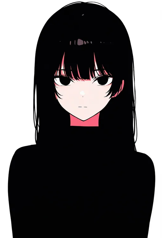 masterpiece, best quality, newest, absurdres, highres, safe, black_shirt, 1girl, solo, simple_background — by k3scat, made with ComfyUI