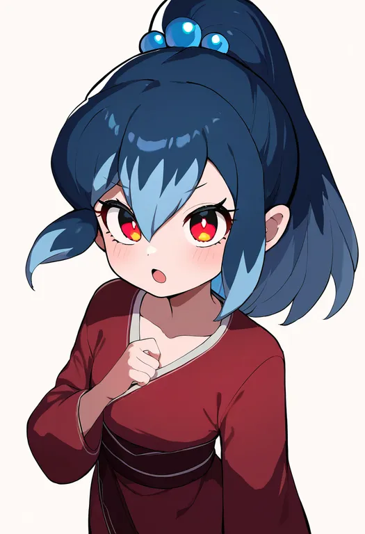 masterpiece, best quality, newest, absurdres, highres, safe, youkai_(youkai_watch), 1girl, solo, simple_background — by k3scat, made with ComfyUI