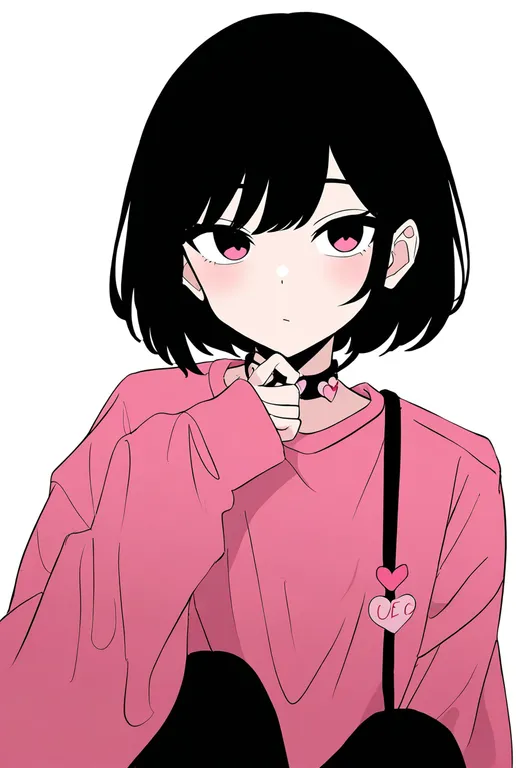 masterpiece, best quality, newest, absurdres, highres, safe, heart_print, 1girl, solo, simple_background — by k3scat, made with ComfyUI