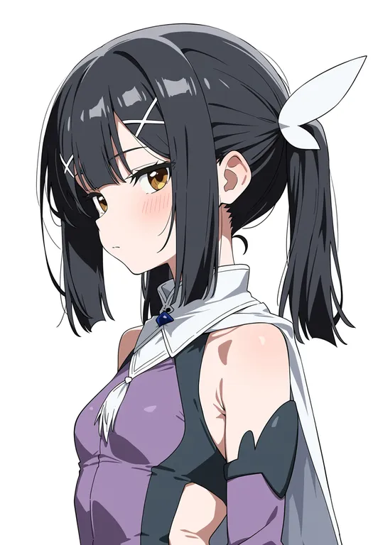 masterpiece, best quality, score_7, safe, miyu edelfelt (magical girl), solo, upper body, simple background — by k3scat, made with ComfyUI