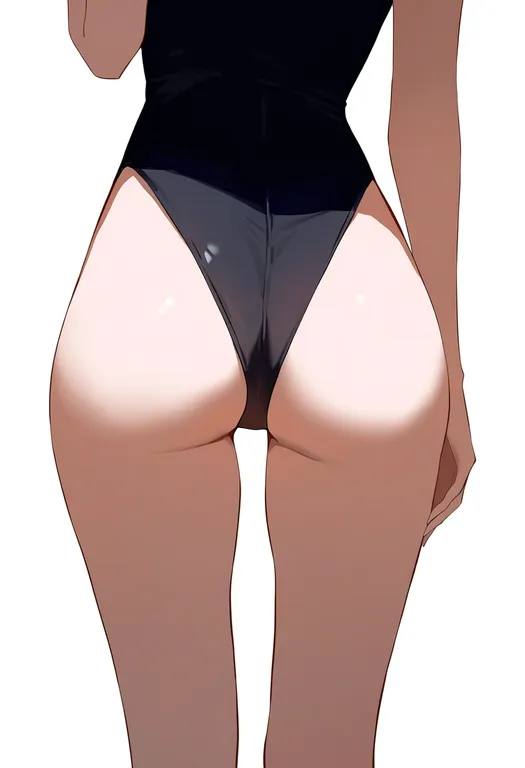 masterpiece, best quality, newest, absurdres, highres, safe, thong_leotard, 1girl, solo, simple_background — by k3scat, made with ComfyUI