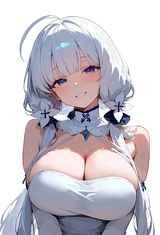 masterpiece, best quality, score_7, safe, illustrious (azur lane), azur lane, solo, upper body, simple background — by k3scat, made with ComfyUI
