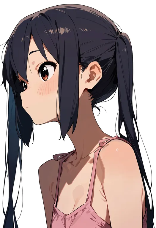 masterpiece, best quality, score_7, safe, nakano azusa, k-on!, solo, upper body, simple background — by k3scat, made with ComfyUI