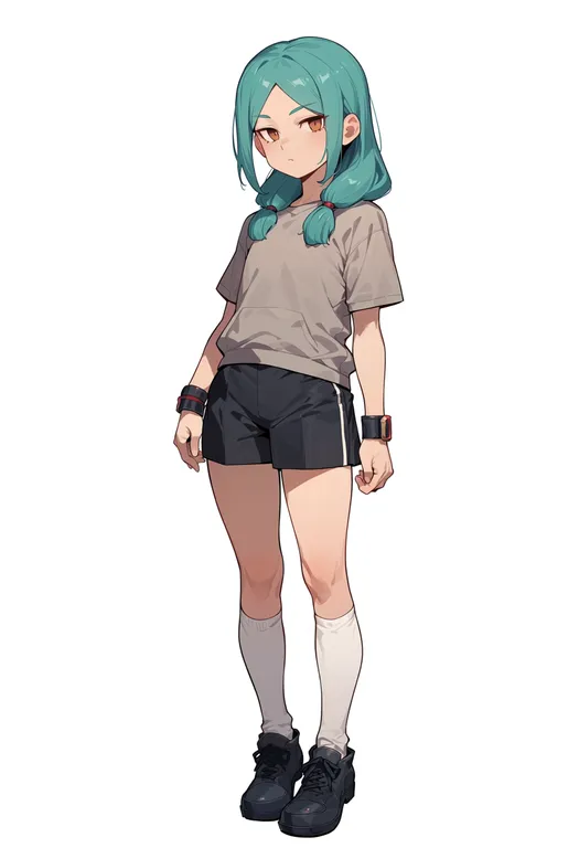 masterpiece, best quality, score_7, safe, inazuma eleven (series), solo, full body, simple background — by k3scat, made with ComfyUI