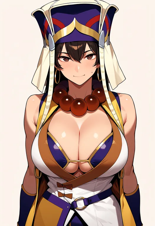 masterpiece, best quality, score_7, safe, xuangzang sanzang (fate), solo, upper body, simple background — by k3scat, made with ComfyUI