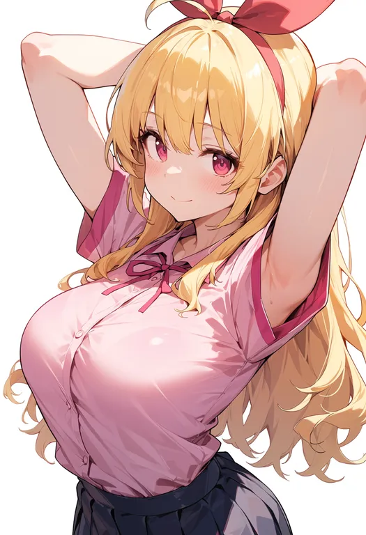 masterpiece, best quality, score_7, safe, hoshimiya ichigo, solo, upper body, simple background — by k3scat, made with ComfyUI