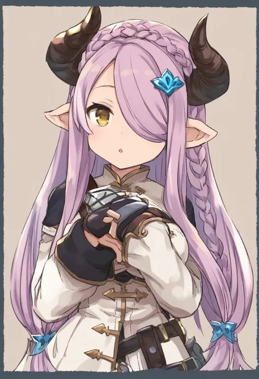masterpiece, best quality, general, draph, 1girl, solo, simple background — by k3scat, made with ComfyUI