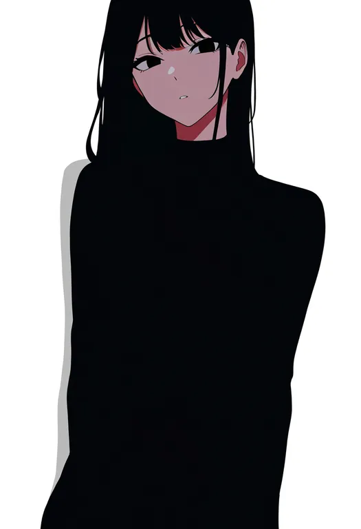 masterpiece, best quality, newest, absurdres, highres, safe, turtleneck_leotard, 1girl, solo, simple_background — by k3scat, made with ComfyUI