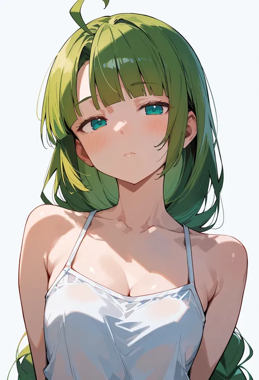 masterpiece, best quality, score_7, safe, yuugumo (kancolle), solo, upper body, simple background — by k3scat, made with ComfyUI