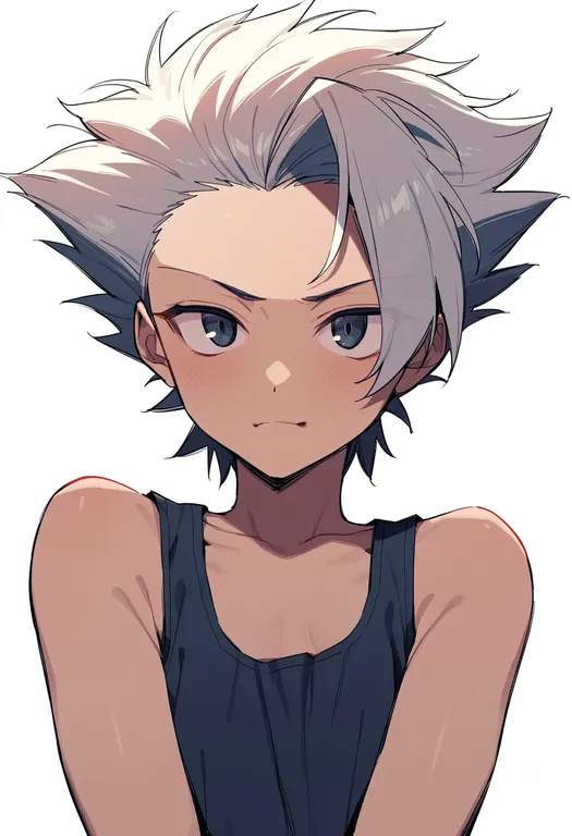 masterpiece, best quality, score_7, safe, hitsugaya toushirou, solo, upper body, simple background — by k3scat, made with ComfyUI