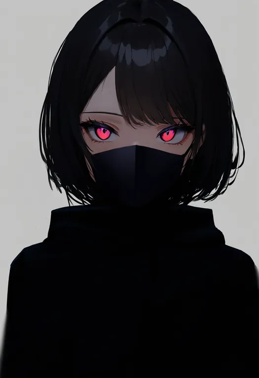 masterpiece, best quality, newest, absurdres, highres, safe, covered_mouth, 1girl, solo, simple_background — by k3scat, made with ComfyUI