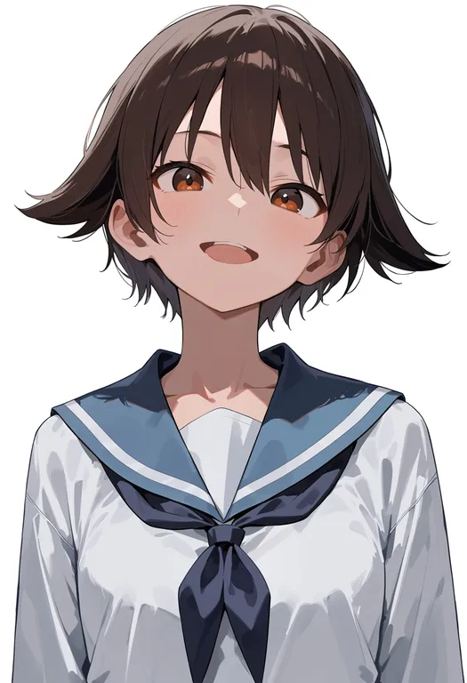 masterpiece, best quality, score_7, safe, miyafuji yoshika, solo, upper body, simple background — by k3scat, made with ComfyUI