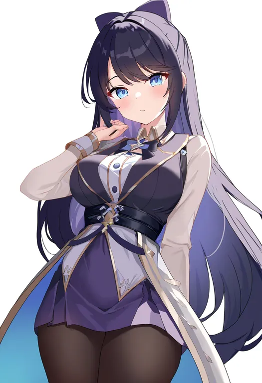 masterpiece, best quality, newest, absurdres, highres, safe, atelier_iris_eternal_mana, solo, simple_background — by k3scat, made with ComfyUI