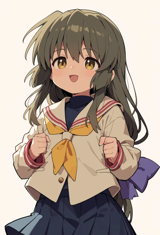 masterpiece, best quality, score_7, safe, ibuki fuuko, solo, upper body, simple background — by k3scat, made with ComfyUI