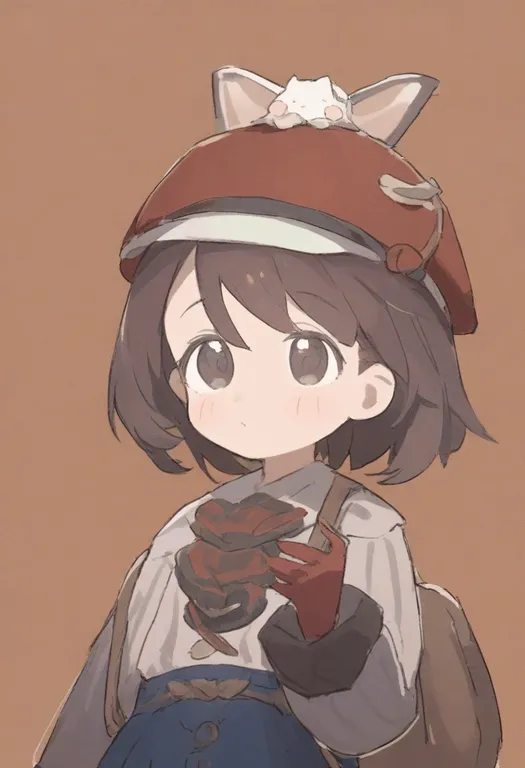 masterpiece, best quality, general, brown bag, 1girl, solo, simple background — by k3scat, made with ComfyUI