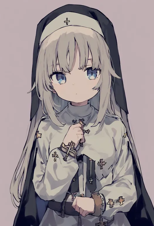 masterpiece, best quality, general, cross, 1girl, solo, simple background — by k3scat, made with ComfyUI