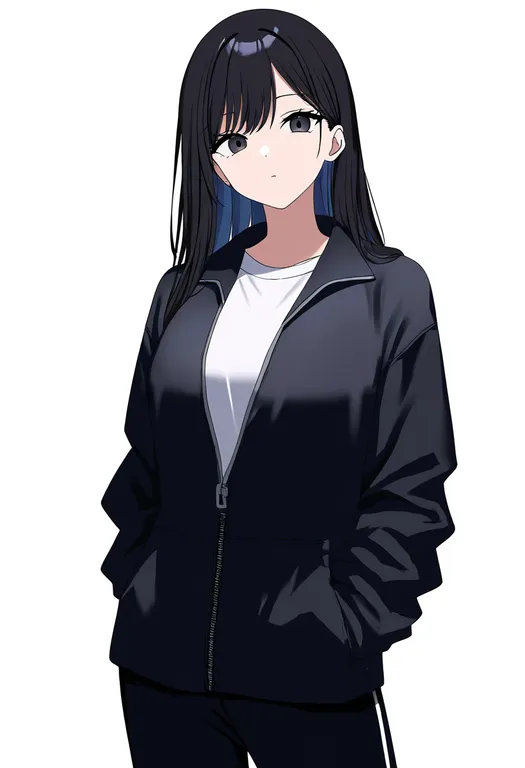 masterpiece, best quality, newest, absurdres, highres, safe, partially_unzipped, 1girl, solo, simple_background — by k3scat, made with ComfyUI