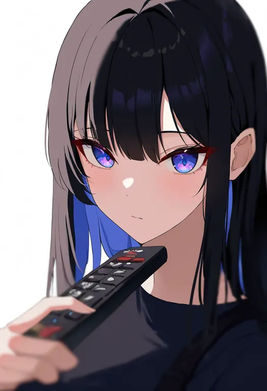 masterpiece, best quality, newest, absurdres, highres, safe, remote_control, 1girl, solo, simple_background — by k3scat, made with ComfyUI