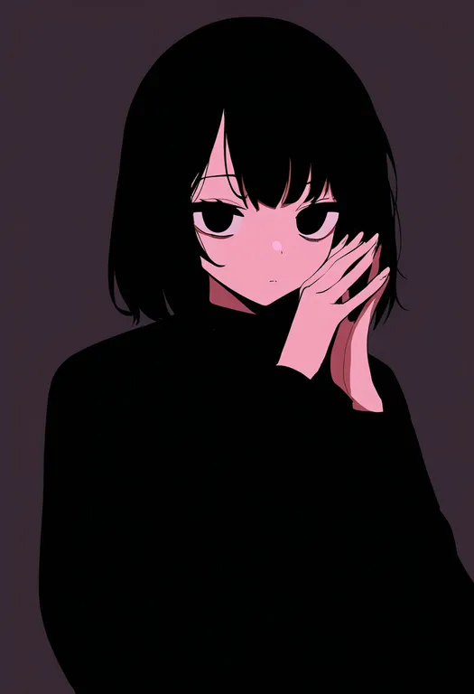 masterpiece, best quality, newest, absurdres, highres, safe, giving_up_the_ghost, 1girl, solo, simple_background — by k3scat, made with ComfyUI