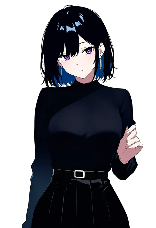 masterpiece, best quality, newest, absurdres, highres, safe, belt_buckle, 1girl, solo, upper_body, simple_background — by k3scat, made with ComfyUI
