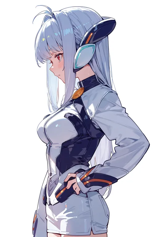 masterpiece, best quality, score_7, safe, xenosaga, solo, simple background — by k3scat, made with ComfyUI