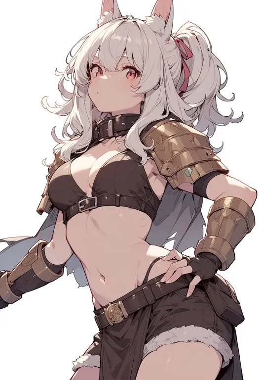masterpiece, best quality, score_7, safe, ragnarok online, solo, simple background — by k3scat, made with ComfyUI
