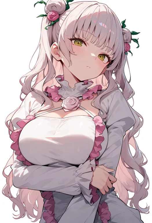 masterpiece, best quality, score_7, safe, kirakishou, solo, upper body, simple background — by k3scat, made with ComfyUI