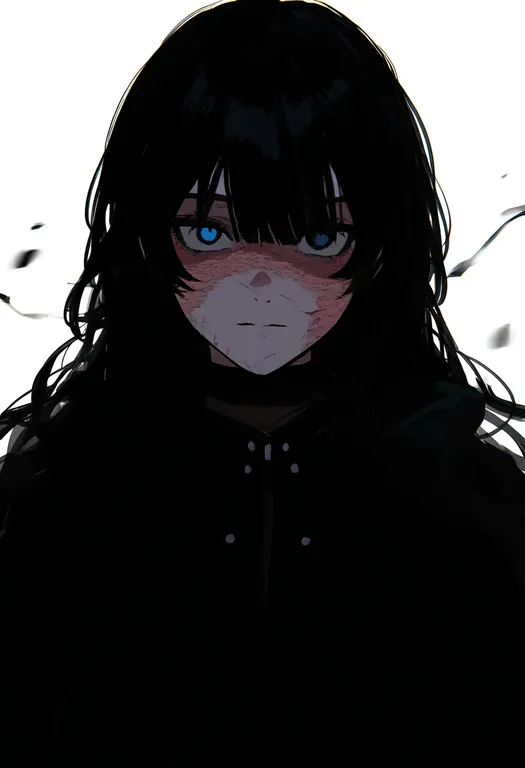 masterpiece, best quality, newest, absurdres, highres, safe, multiple_scars, 1girl, solo, simple_background — by k3scat, made with ComfyUI