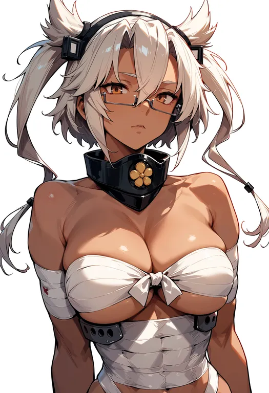 masterpiece, best quality, score_7, safe, musashi (kancolle), solo, upper body, simple background — by k3scat, made with ComfyUI