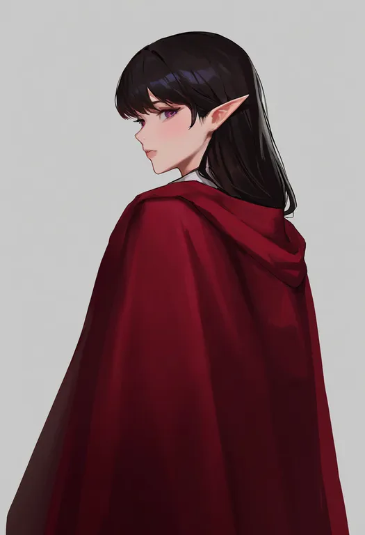 masterpiece, best quality, newest, absurdres, highres, safe, rhapsody, solo, simple_background — by k3scat, made with ComfyUI