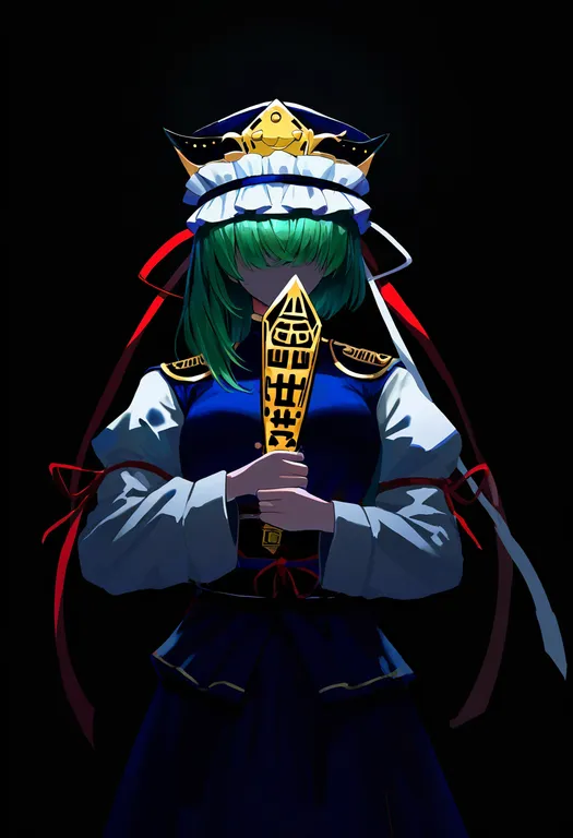 masterpiece, best quality, newest, absurdres, highres, safe, rod_of_remorse, 1girl, solo, simple_background — by k3scat, made with ComfyUI