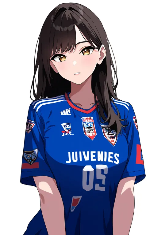 masterpiece, best quality, newest, absurdres, highres, safe, juventus_fc, solo, full_body, simple_background — by k3scat, made with ComfyUI