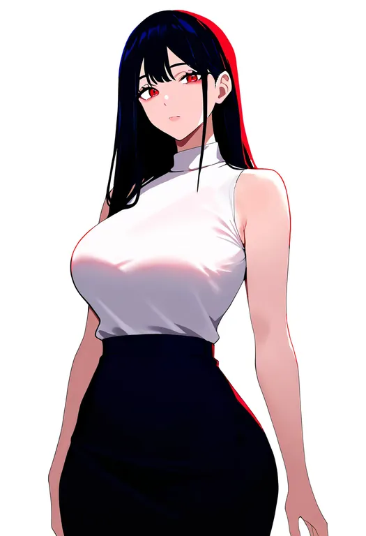 masterpiece, best quality, newest, absurdres, highres, safe, muffin_top, 1girl, solo, simple_background — by k3scat, made with ComfyUI