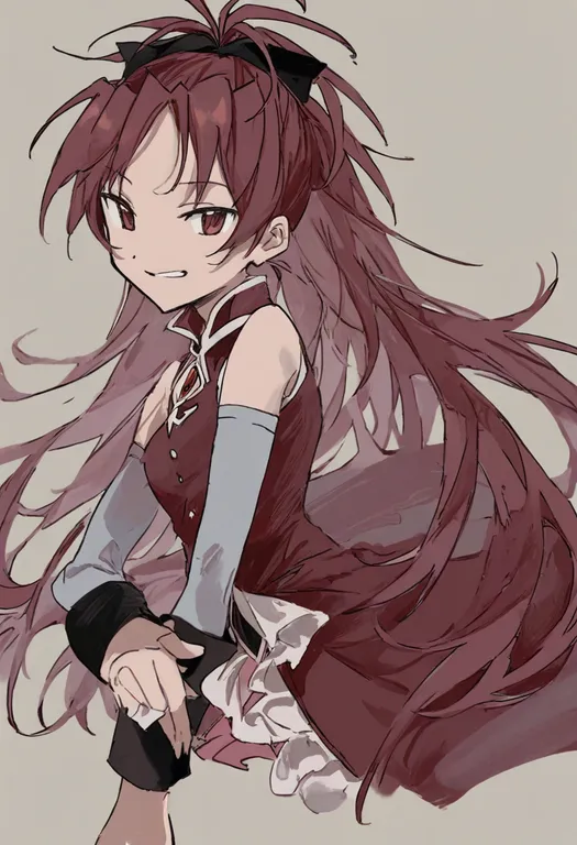 masterpiece, best quality, general, sakura kyoko, mahou shoujo madoka magica (anime), solo, upper body… — by k3scat, made with ComfyUI
