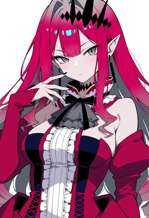 masterpiece, best quality, score_7, safe, baobhan sith (first ascension) (fate), solo, upper body, simple background — by k3scat, made with ComfyUI
