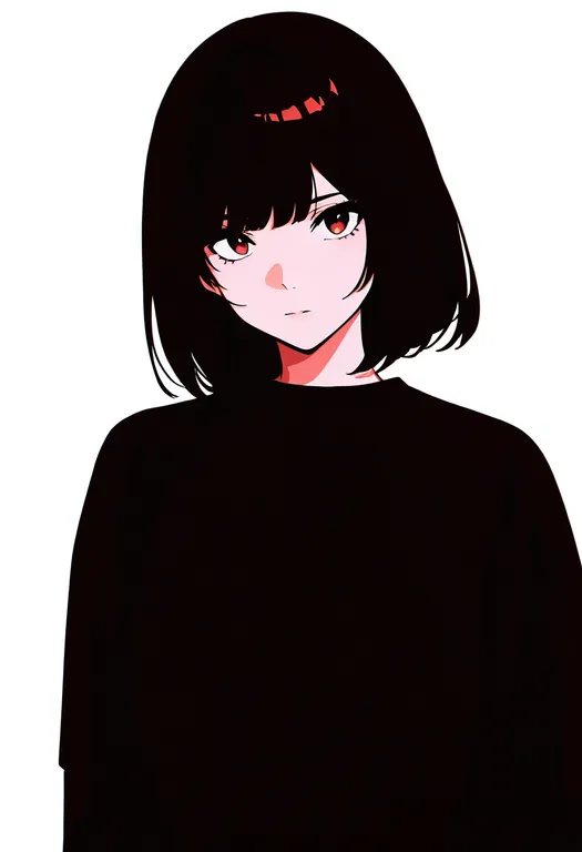 masterpiece, best quality, newest, absurdres, highres, safe, brown_shirt, 1girl, solo, simple_background — by k3scat, made with ComfyUI
