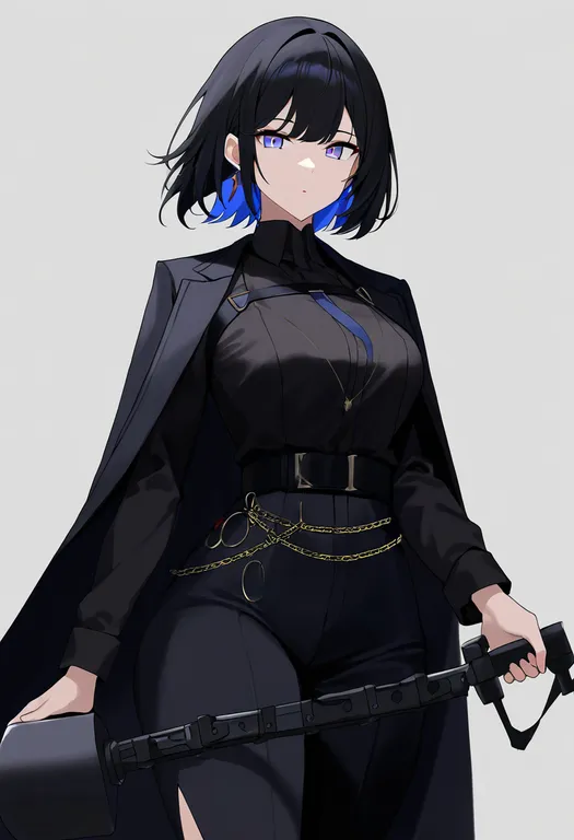 masterpiece, best quality, newest, absurdres, highres, safe, ball_and_chain_(weapon), 1girl, solo, simple_background — by k3scat, made with ComfyUI