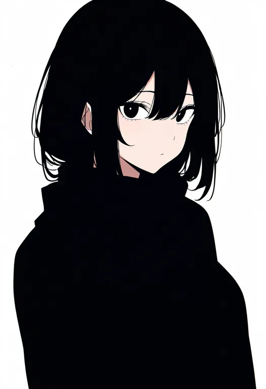 masterpiece, best quality, newest, absurdres, highres, safe, black_scarf, 1girl, solo, upper_body, simple_background — by k3scat, made with ComfyUI