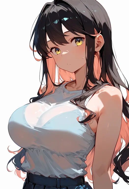 masterpiece, best quality, score_7, safe, naganami (kancolle), solo, upper body, simple background — by k3scat, made with ComfyUI