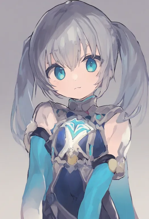 masterpiece, best quality, general, blue leotard, 1girl, solo, simple background — by k3scat, made with ComfyUI