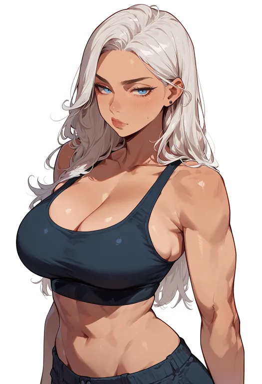 masterpiece, best quality, score_7, safe, felicia hardy, solo, upper body, simple background — by k3scat, made with ComfyUI