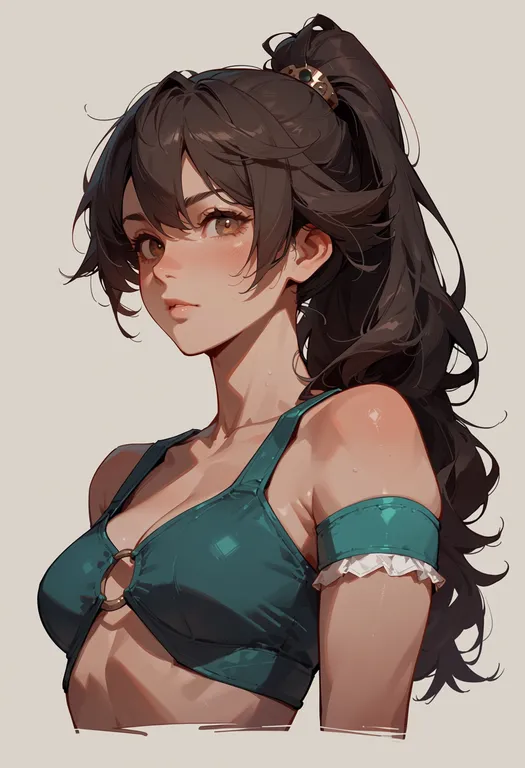 masterpiece, best quality, score_7, safe, diana (pragmata), pragmata, solo, upper body, simple background — by k3scat, made with ComfyUI