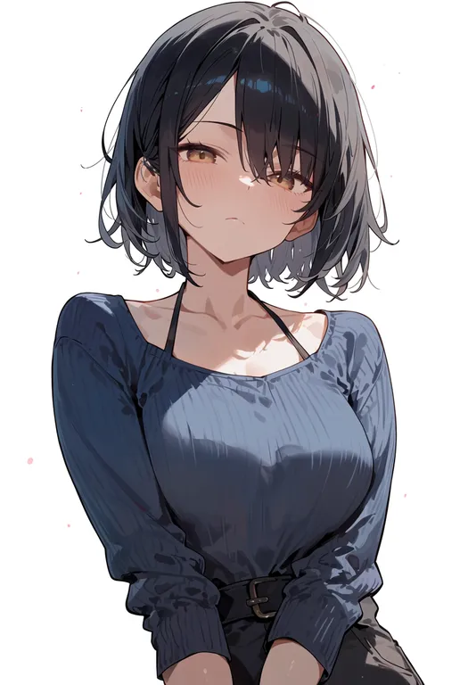 masterpiece, best quality, score_7, safe, nishikata, solo, upper body, simple background — by k3scat, made with ComfyUI