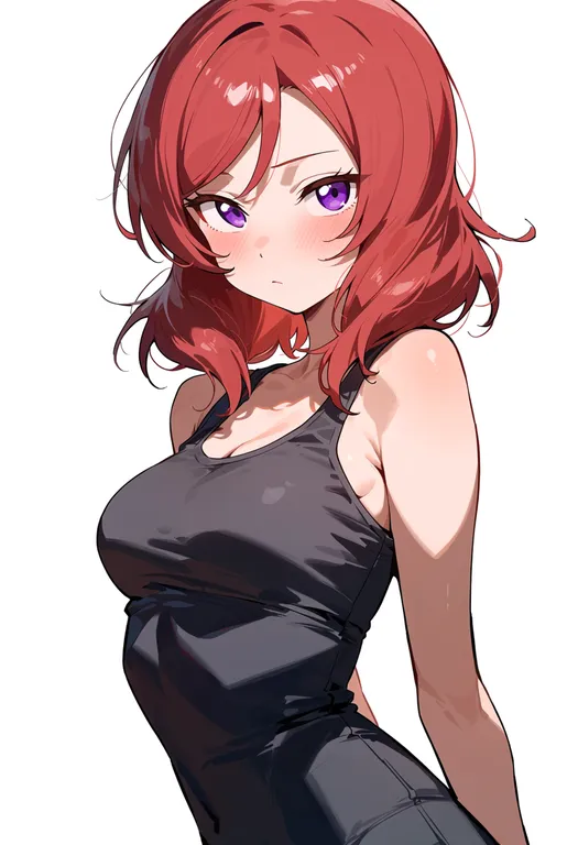 masterpiece, best quality, score_7, safe, nishikino maki, love live! school idol project, solo, upper body… — by k3scat, made with ComfyUI