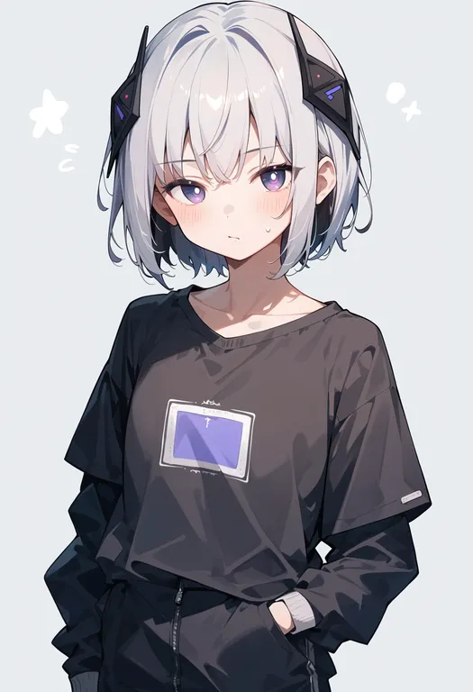 masterpiece, best quality, score_7, safe, kafu (cevio), cevio, solo, upper body, simple background — by k3scat, made with ComfyUI