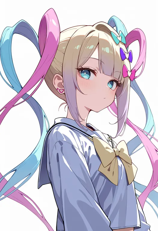 masterpiece, best quality, score_7, safe, chouzetsusaikawa tenshi-chan, solo, upper body, simple background — by k3scat, made with ComfyUI