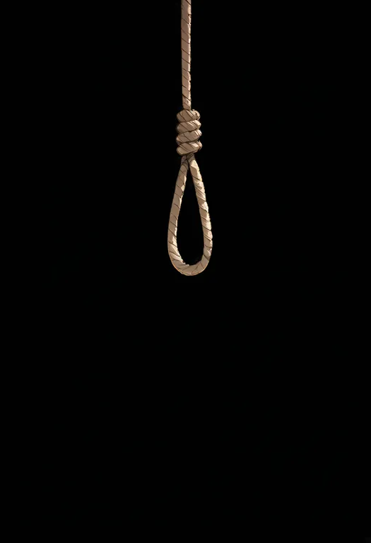 masterpiece, best quality, newest, absurdres, highres, safe, noose, 1girl, solo, simple_background — by k3scat, made with ComfyUI