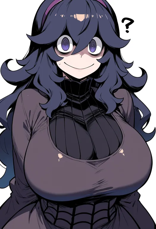 masterpiece, best quality, score_7, safe, hex maniac (pokemon xy), pokemon xy, solo, upper body, simple background — by k3scat, made with ComfyUI