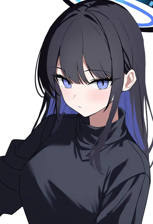 masterpiece, best quality, newest, absurdres, highres, safe, halo, 1girl, solo, simple_background — by k3scat, made with ComfyUI