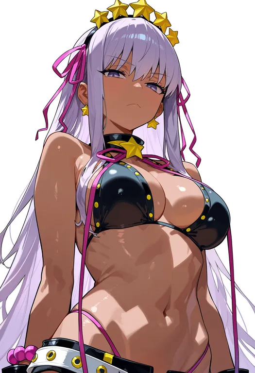 masterpiece, best quality, score_7, safe, bb (swimsuit mooncancer) (second ascension) (fate), solo, upper body… — by k3scat, made with ComfyUI
